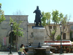 Statue Saint Louis et Couvent Des Capucins (Fabriquer en 1849)